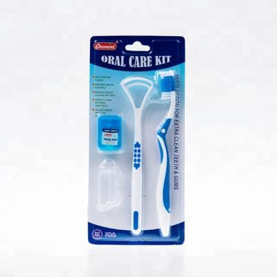 China Oral care Kit Dental Care Kit with dental floss and adult toothbrush 24.1*11.2*2cm for sale