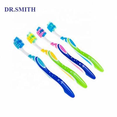 China DR.SMITH Regular Bristle Colorful Soft Nylon Toothbrush For Adult for sale