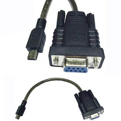 China Camera Micro USB to RS-232 9-Pin DB9 Female Serial Cable Adapter for Windows Mac OS Linux FTDI Chipset Micro USB to DB9 for sale