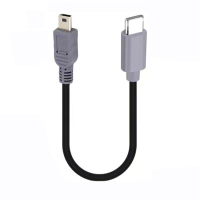 China Type C (USB C MP3/MP4 Player Male) to Mini USB 5-Pin Male On-the-Go Data Converter OTG Adapter Cable USB C to Mini B Cord for sale