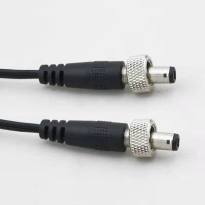 China Camera Screw Connector 12v DC Power Plug 5.5mm x 2.5mm DC Cable with Lock for sale