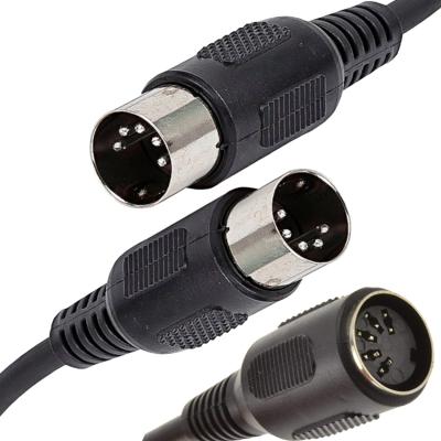 China Camera MIDI DIN 5 Pin Male to Male Extension Cable 7 Pin Din Cables for sale