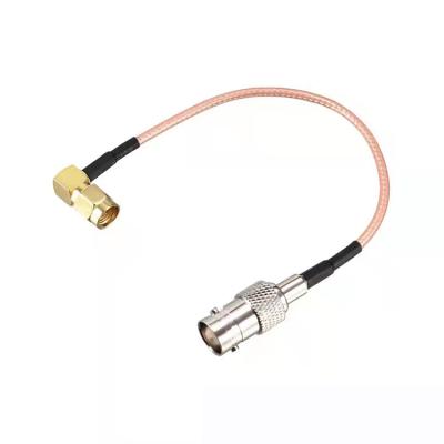 China RG58 Camera RF Cable Coaxial Cable BNC Right Angle Plug to BNC Plug RG179 Straight Coaxial Cable for sale