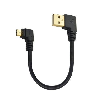 China Camera USB 2.0 A Male to 90 Degree Micro Cable / Good / High / Low Angle 5Pin B for sale