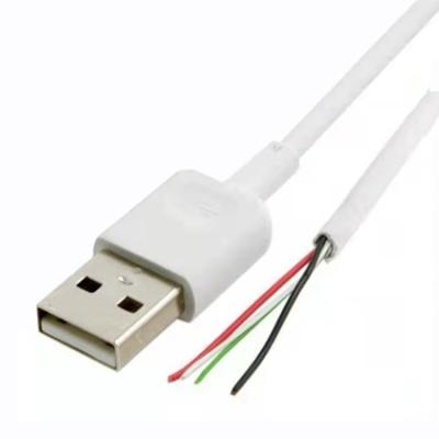 China MP3/MP4 Player Customize Cable USB 2.0 USB To Open Braid Wire End With Open End Solder Wire Data Cable USB Tinned Male for sale