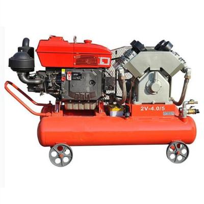 China 2V4/5 Mining Air Compressor Lubricated Portable Diesel Air Compressor for sale