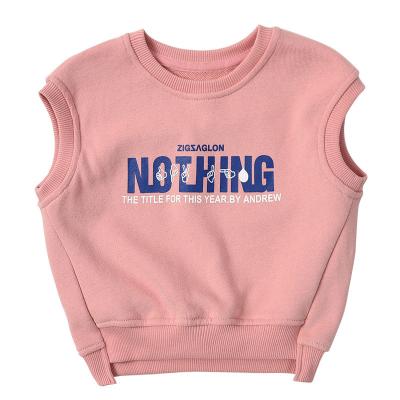 China Custom Logo Winter Children Clothing Breathable Private V-Neck Cotton Sleeveless Organic Kids Invest for sale