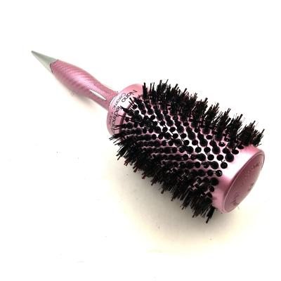 China Nano Round Thermal Hairbrush Ceramic Ionic Round Hair Brush With Boar Hair zu verkaufen