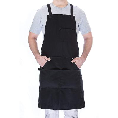 China Convenient Professional Grade Chef Apron for Kitchen, BBQ, and Grill (Black) with Towel Loop, Tool Pockets and Quick Release Buckle for sale