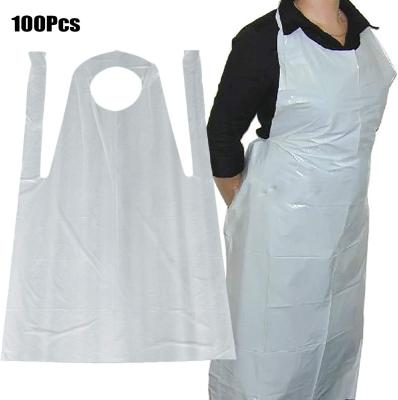 China Convenient Disposable Aprons Waterproof Polythene Kitchen Accessories For Cooking Baking for sale