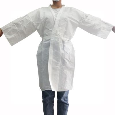 China Wholesale QUICK DRY nonwoven over short sleeve disposable nonwoven kimono uniform customized sauna clothes for sale