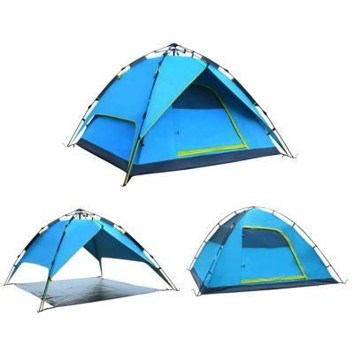 China Extended type 3 season double layer outdoor portable waterproof automatic folding camping tent for sale