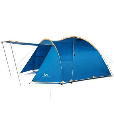 China Extended Type Spaciuous Indoor Luxury Large Camping Tent With Pole Ultralight Aluminum Outdoor Family Tent Waterproof Canopy Camping Tent for sale