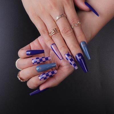 China Wholesale Eco-friendly Material Ballerina Artificial Nail New Arrival Fakenail Full Cover French Press On Nails for sale