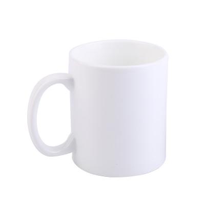 China Sustainable Sublimation C Round Handle Coffee Mug Heat Transfer Coated Thermal Blank DIY Ceramic Mug for sale