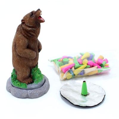 China Eco-friendly Aromatherapy Bear Stove Home Creative Handicraft Resin Holiday Decoration for sale