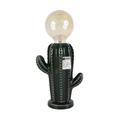 China Modern ceramic pot cactus candle table lamp home living room decoration new other business promotional gifts for sale