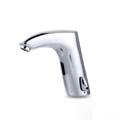 China Brass Automatic Hot Cold Water Adjustable Bathroom Sensor Faucet Taps Water Sense CP Inductive Faucet for sale