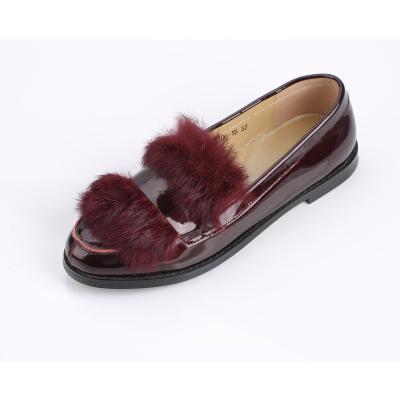 China New Anti-odor Women's Leather Shoes Women Flats Fashion Real Fur Comfortable And Breathable Anti-slippery Loafers Women for sale