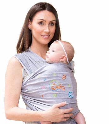 China 95% Cotton and 5% Spandex Back Support Baby Carrier Launch Ergonomic Adult Baby Carrier, Wrap Baby Carrier for sale