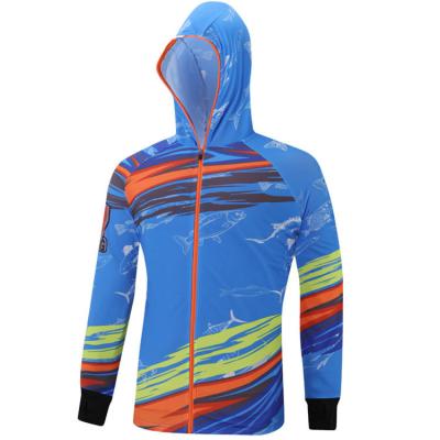 China Anti-Bacterial Professional Design Sun Protection Anti-UV Clothing Fishing Shirts Breathable Long Sleeve Zipper Full Quick Dry Jacket for sale