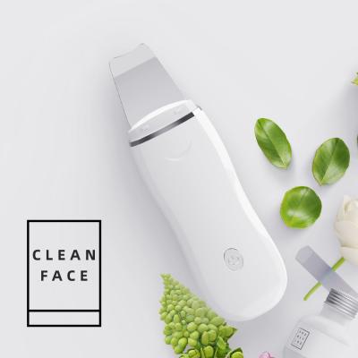 China Electric Facial Scrubber Massager Electric Facial Massager Skin Detergent Face Skin Spatula DEEP CLEANSING Ultrasonic Peeling for sale