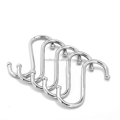 China Hot sale heavy industry chrome type s hook or zinc metal hooks, small stainless steel metal twisted s shape hook stainless steel, s-hooks for sale