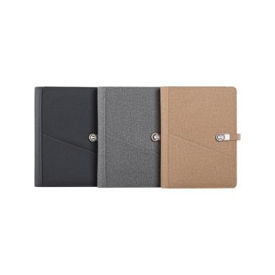 China Promotion/custom school/office stationery supplies inner pages printing agenda with power bank notebook for sale