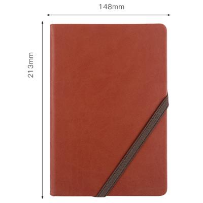 China Promotion\Business\School\Office\Meeting Custom Design Executive Leather Agenda PU Leather Notebook With Elastic for sale