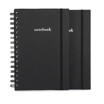 China Promotion School\Business\School\Office\Meeting High Quality Custom Leather Printing Spiral Wire Book Cover Spiral Notebook for sale