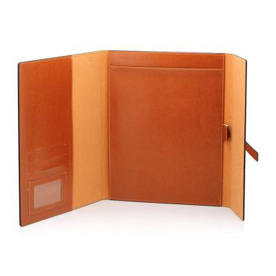 China High Quality Creative Design A4 Promotion/School/Office Promotion PU Folder Folder Leather Notebooks and Notepads for sale