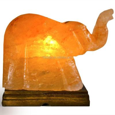 China Europe crafted salt lamp in elephant shape pure natural salt lamp for sale