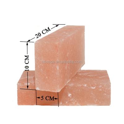 China Natural Himalayan Pink Angle Bricks Salt Brick Cooking For BBQ for sale