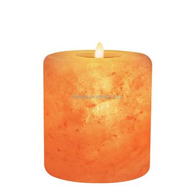 China Home Decoration Himalayan Salt Cylinder Candle Holder for sale