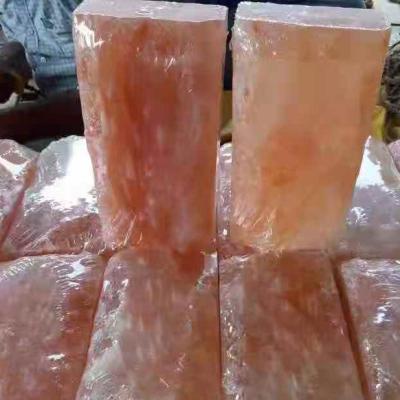 China Thin Bricks Salt Rooms Himalayan Salt Tiles One Side Art Stone Rock Tiles for sale