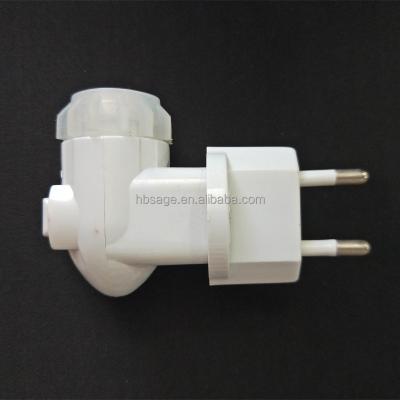 China EU Plug Wall Lamp Socket Night Light Electrical Outlet 360 Rotatable for sale