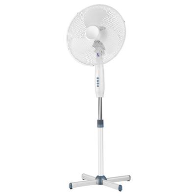 China Hot Sale OEM Custom Logo Plastic 16 Inch Electric Stand Fan With 3 Blades for sale