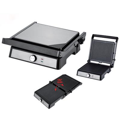 China Non-stick cooking surface 2019 new hot sale stainless steel automatic bbq grills/professional non-stick electric griddle/sandwich press panini grill for sale