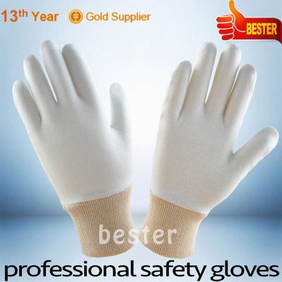 China Promotional Inspection Direct Factory Price All Cotton Sewn Gloves Knitted Cuff for sale