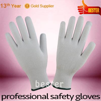 China With white PVC dots on the palm made in china special winter knitted hand gloves for women men for sale