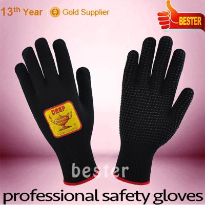 China With Black Silicon Dots Palm China Factory Price Top Rank Winter Knitted Gloves With Flip Top for sale