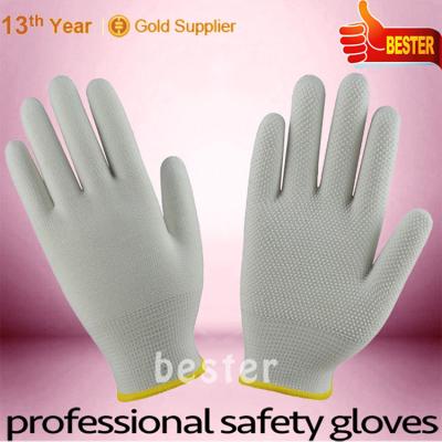 China With white PVC dots on the palm; China Yellow Binding Manufacturing Contact Knitted Cable Hot Selling Gloves for sale