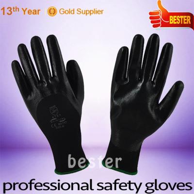 China Safety Welcome Wholesales Custom Smooth Nitrile Coated Nylon Gloves for sale