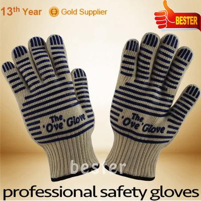 China New High Heat Resistance Grade Heat Resistant Industrial Oven Gloves for sale