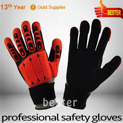 China Hot Sale New Style Crotch Thumb Spandex Fingerless Mechanic Gloves for sale