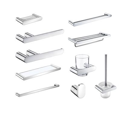 China Modern Stainless Steel Toilet Accessories Hotel Kitchen Bathroom Accessories Set for sale