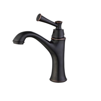 China Antique Brass Basin Mixer Water Metered Sink Faucet Bathroom Face Wash Faucets Taps Basin Faucets for sale