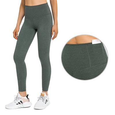 China Viable hot sale sexy leggings crac! crack! With Pocket Women Lifting Pants Soft Sports Active Workout Wear for sale