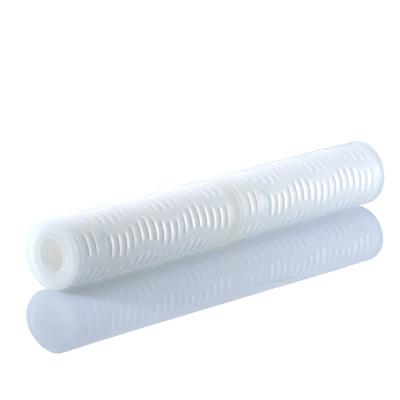 China Hotels 20 Inch PTFE Micron Pleated Membrane Filter Cartridge for sale