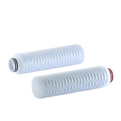 China Electronics Industry PP Pleated 5 Micron Membrane Water Filter Element For Strainer for sale